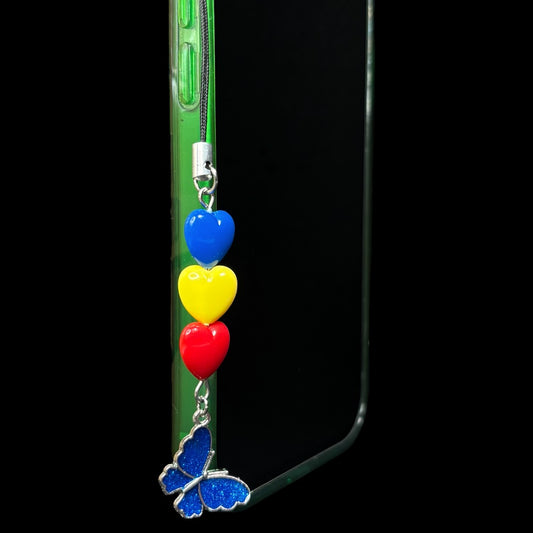 Primary Butterfly Phone Charm