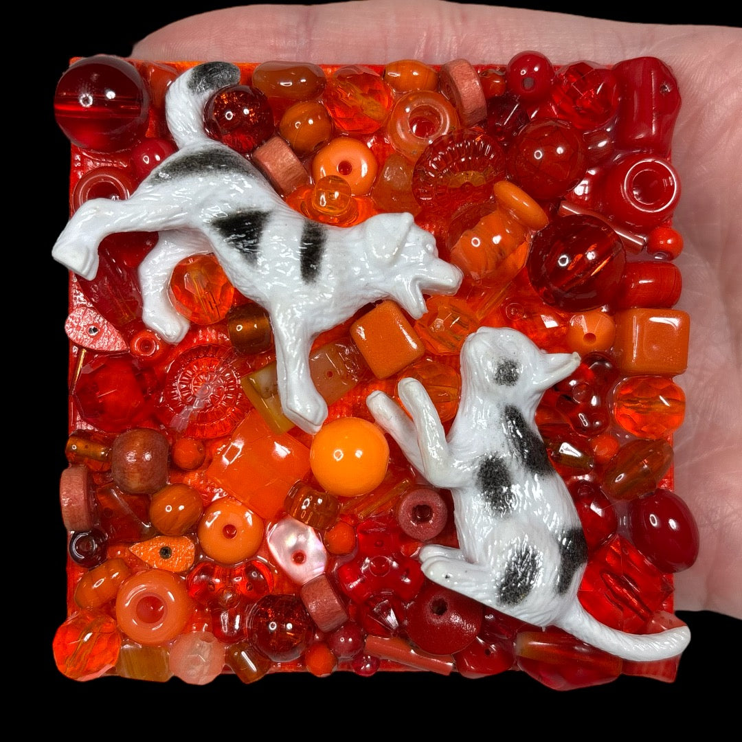 Best Friends 3D Assemblage Magnet