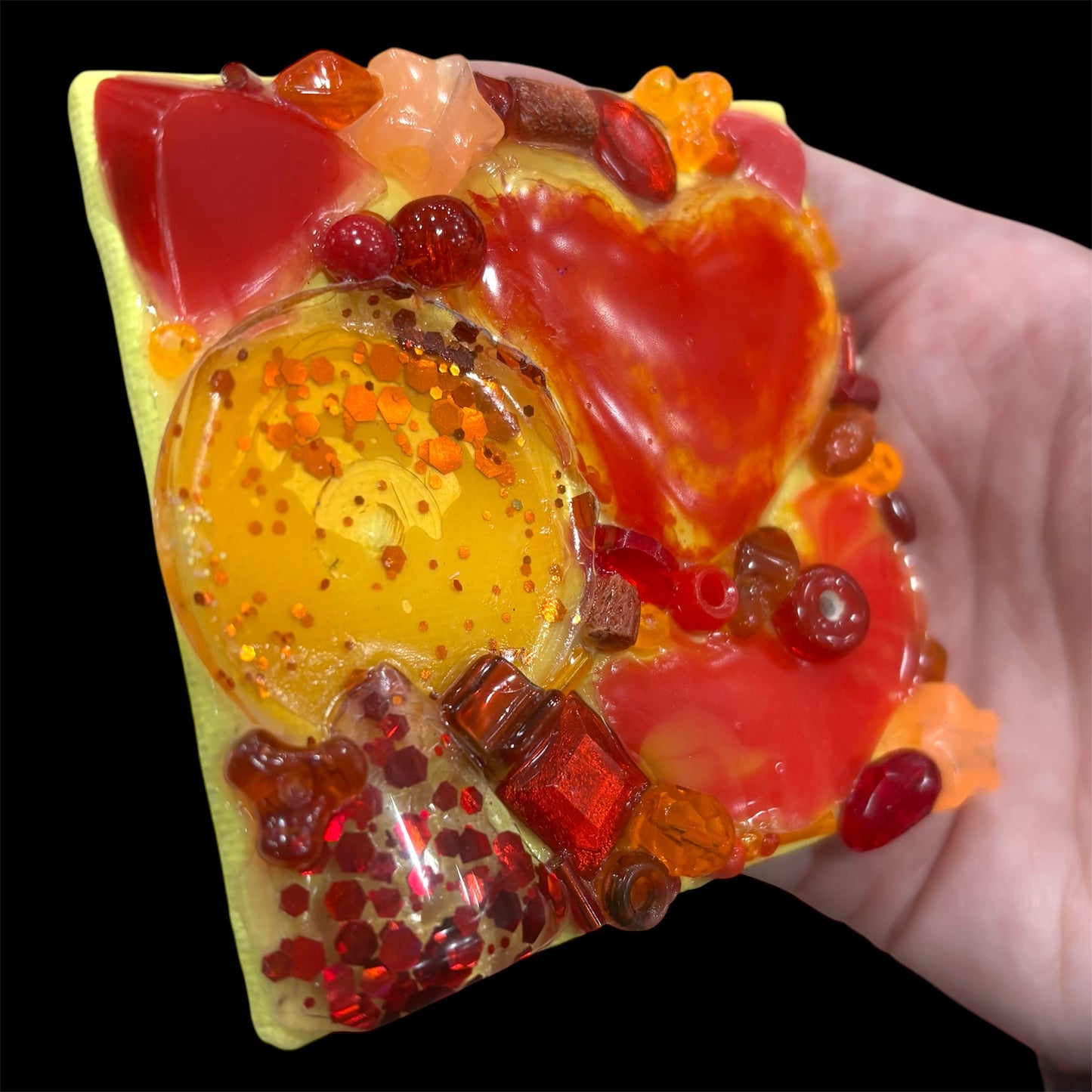 Red Hot 3D Assemblage Magnet