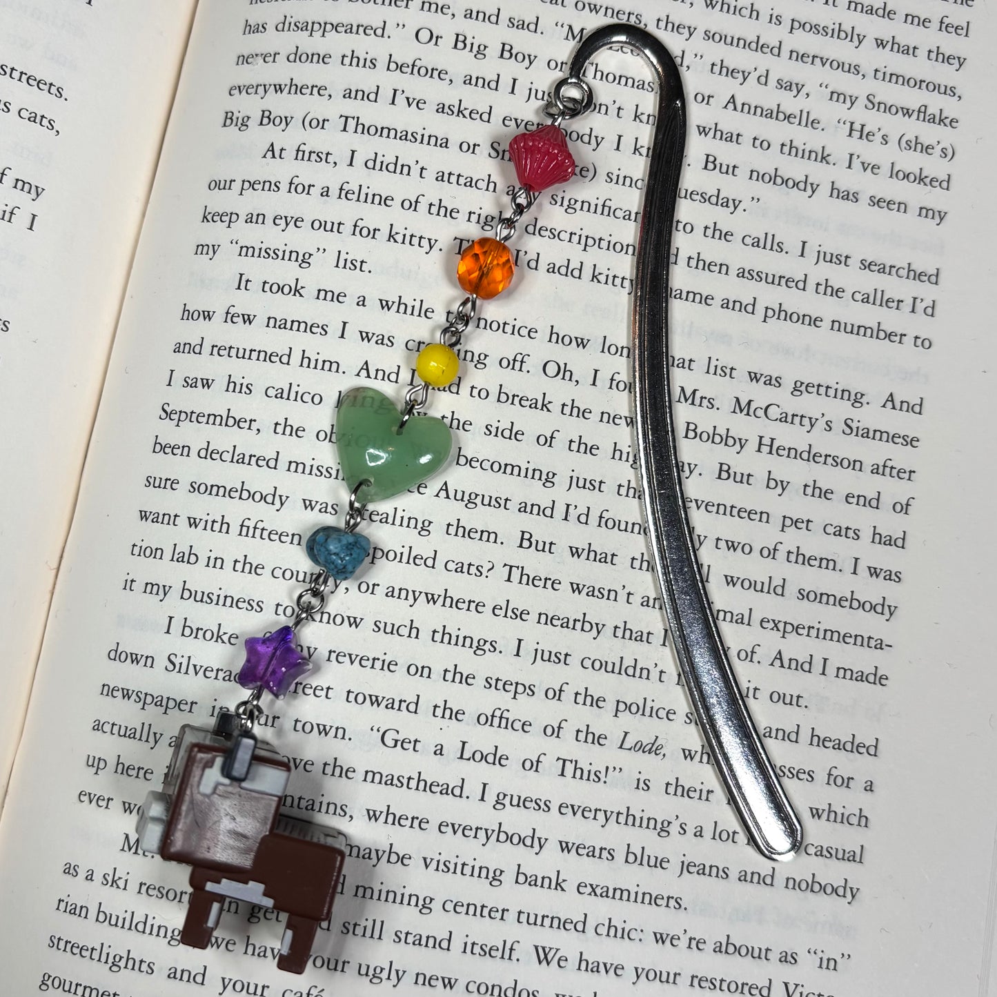 Minecraft Cow Bookmark
