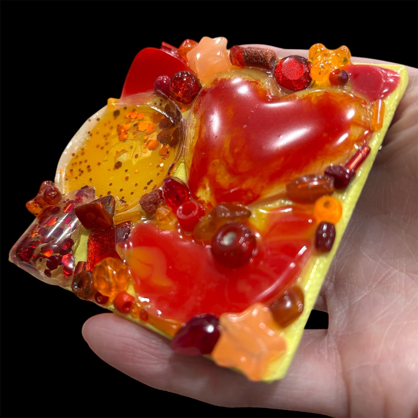 Red Hot 3D Assemblage Magnet