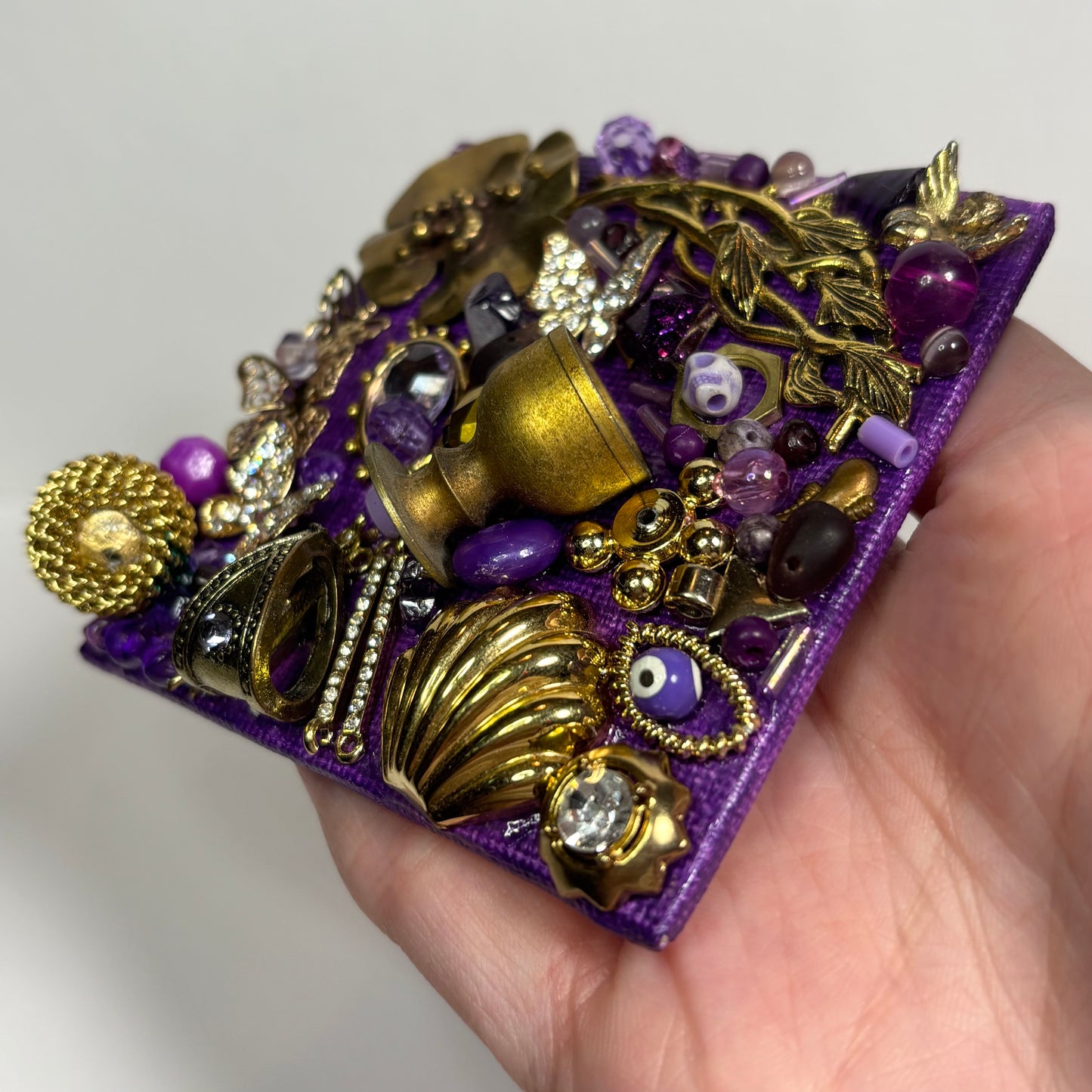 Gilded 3D Assemblage Magnet