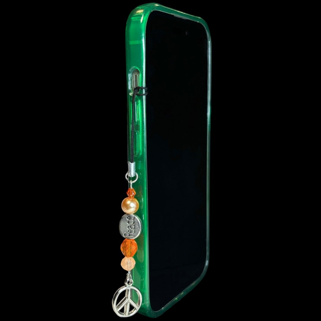 Peace Phone Charm