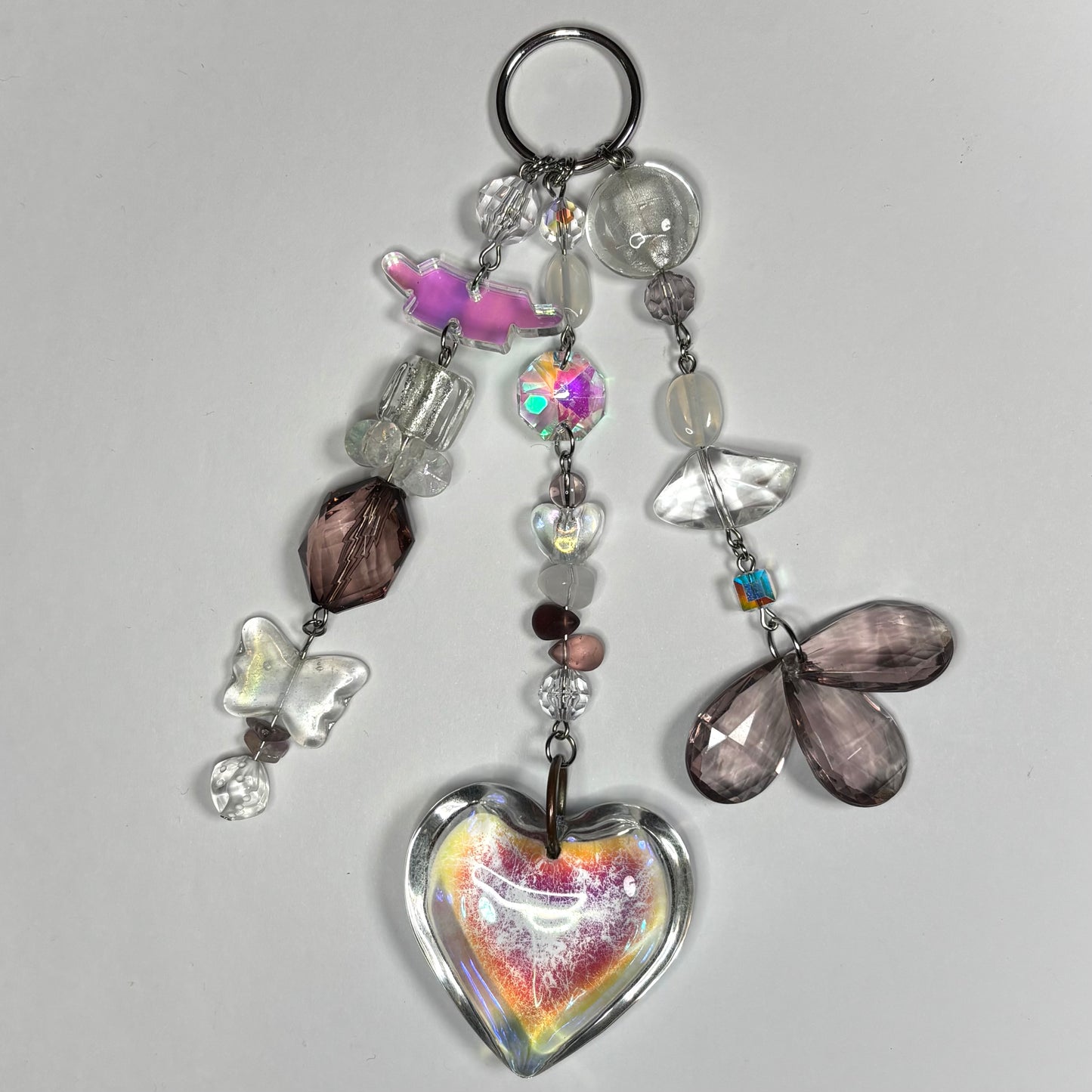 Clear Monochrome Bag Charm
