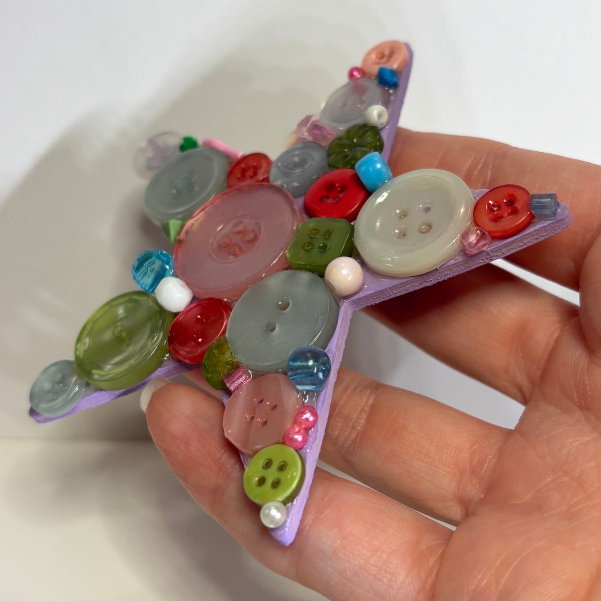 Cute As A Button 3D Assemblage Magnet