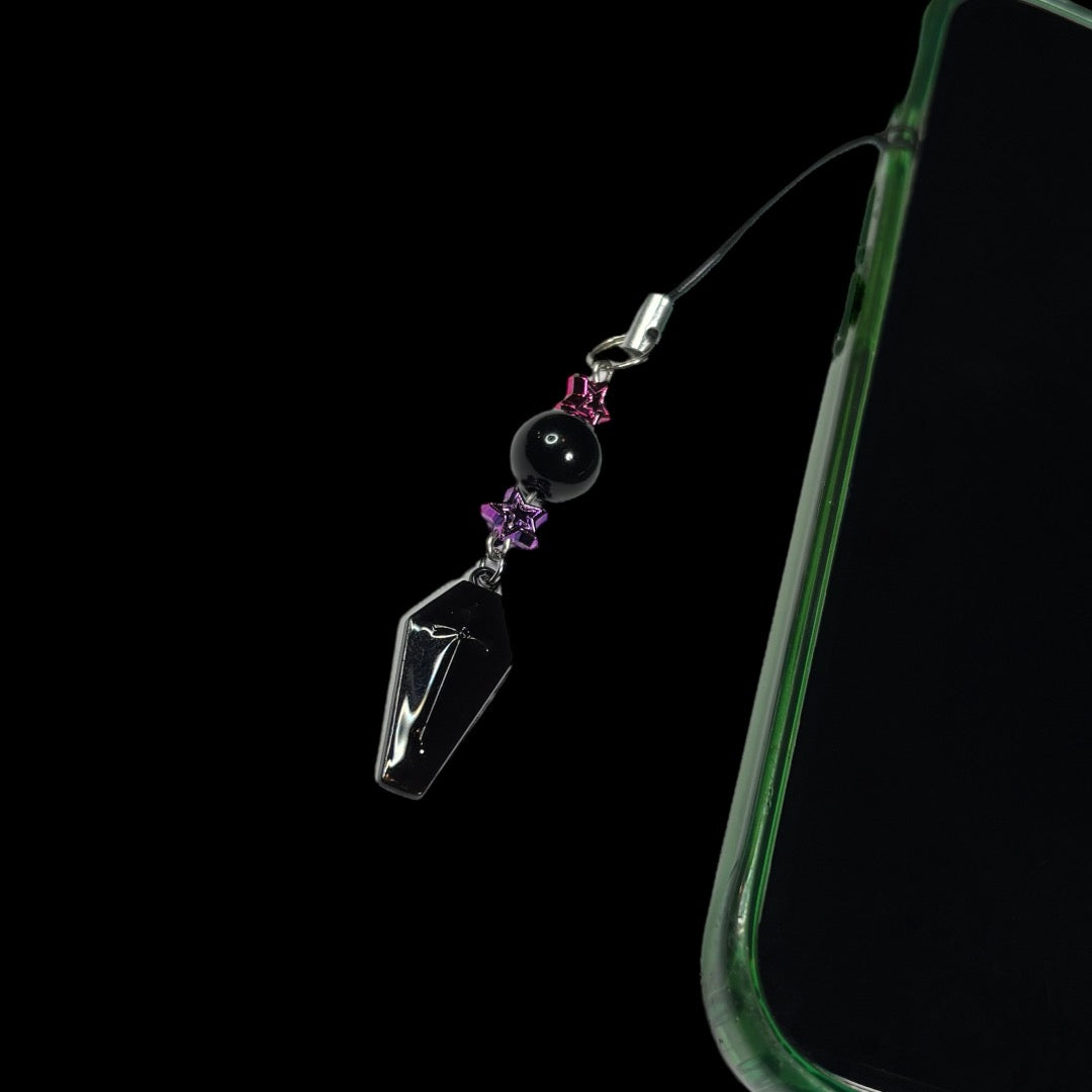 Coffin Phone Charm