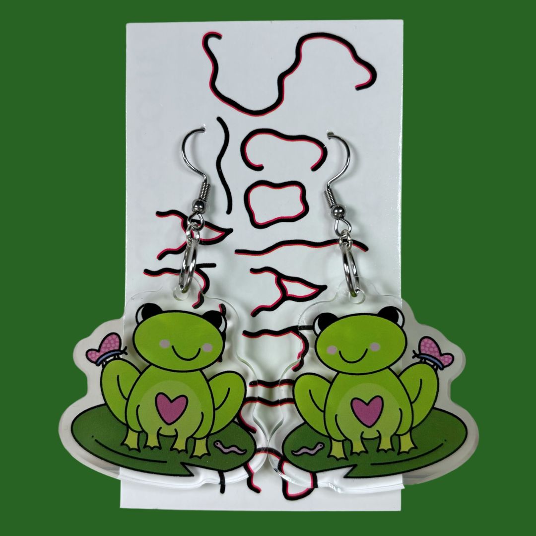 Friendly Frog Earrings