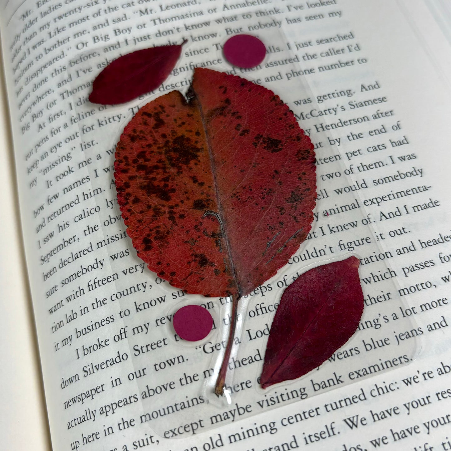 Red Leaf Bookmark