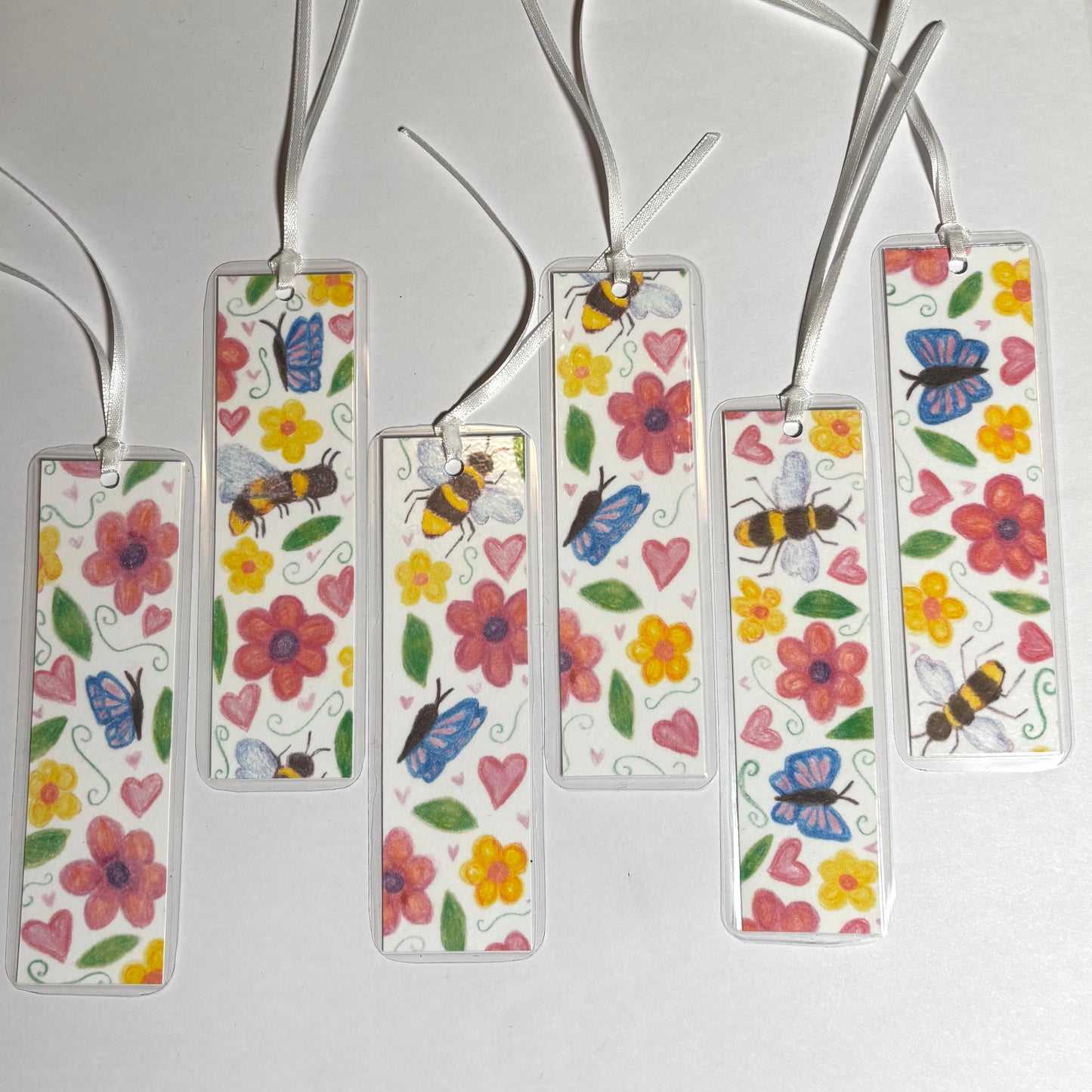 Hand-drawn Florals Bookmark