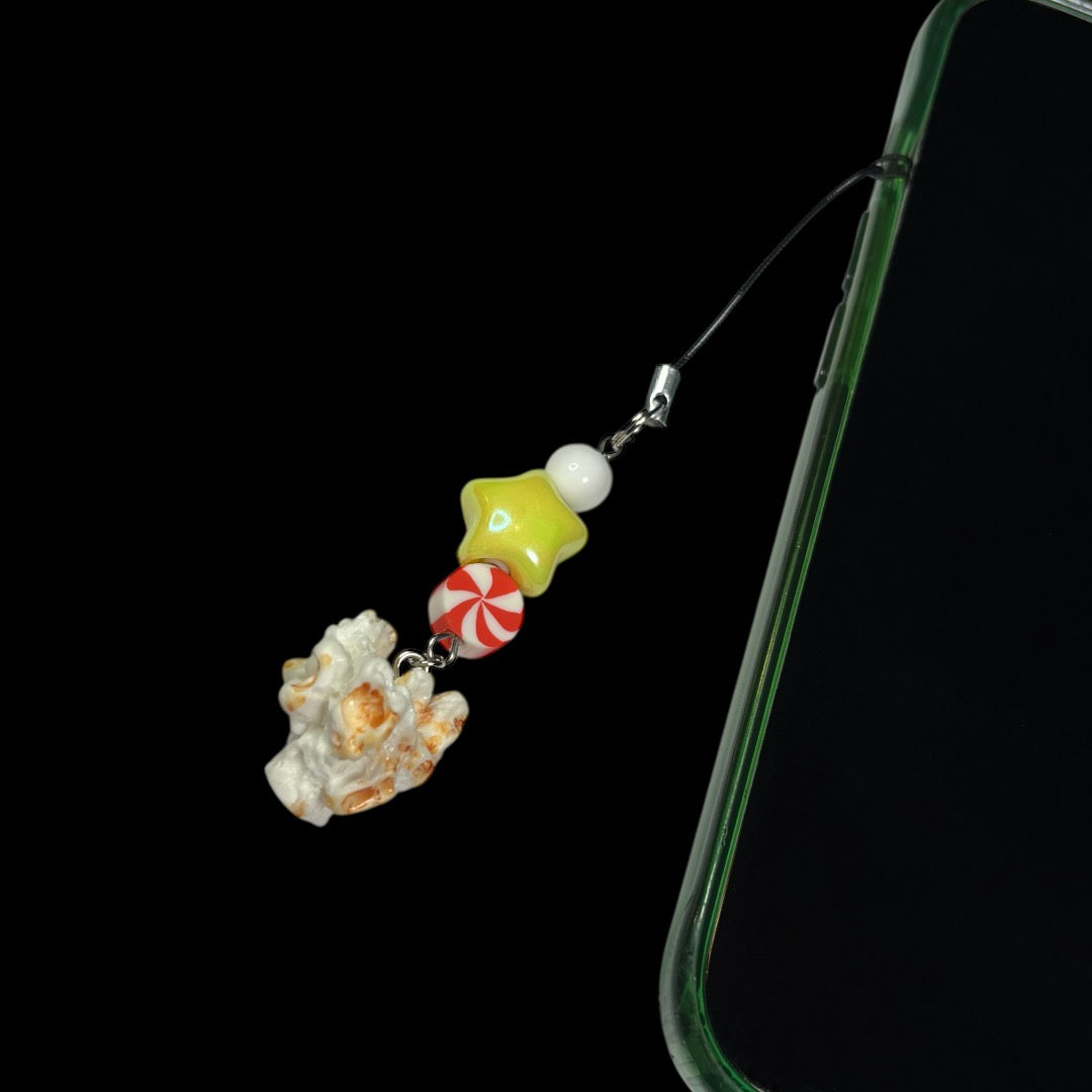 Popcorn Phone Charm