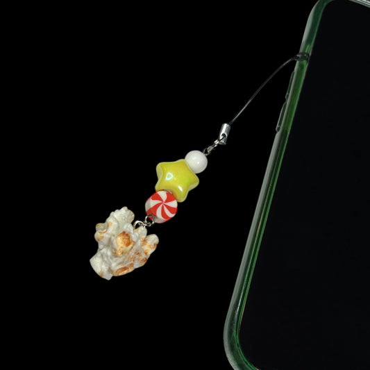 Popcorn Phone Charm