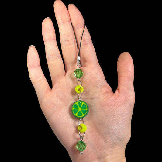 Lime Phone Charm
