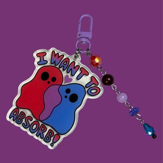 I Want To Absorb Beaded Bag Charm