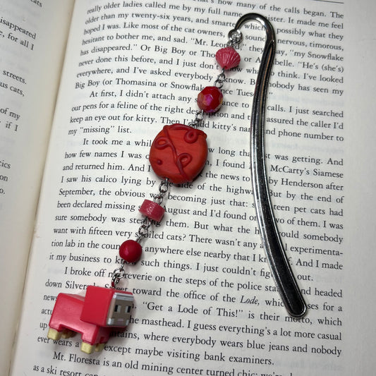 Minecraft Red Sheep Bookmark