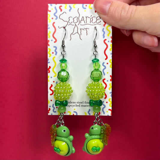 Green Apple Earrings