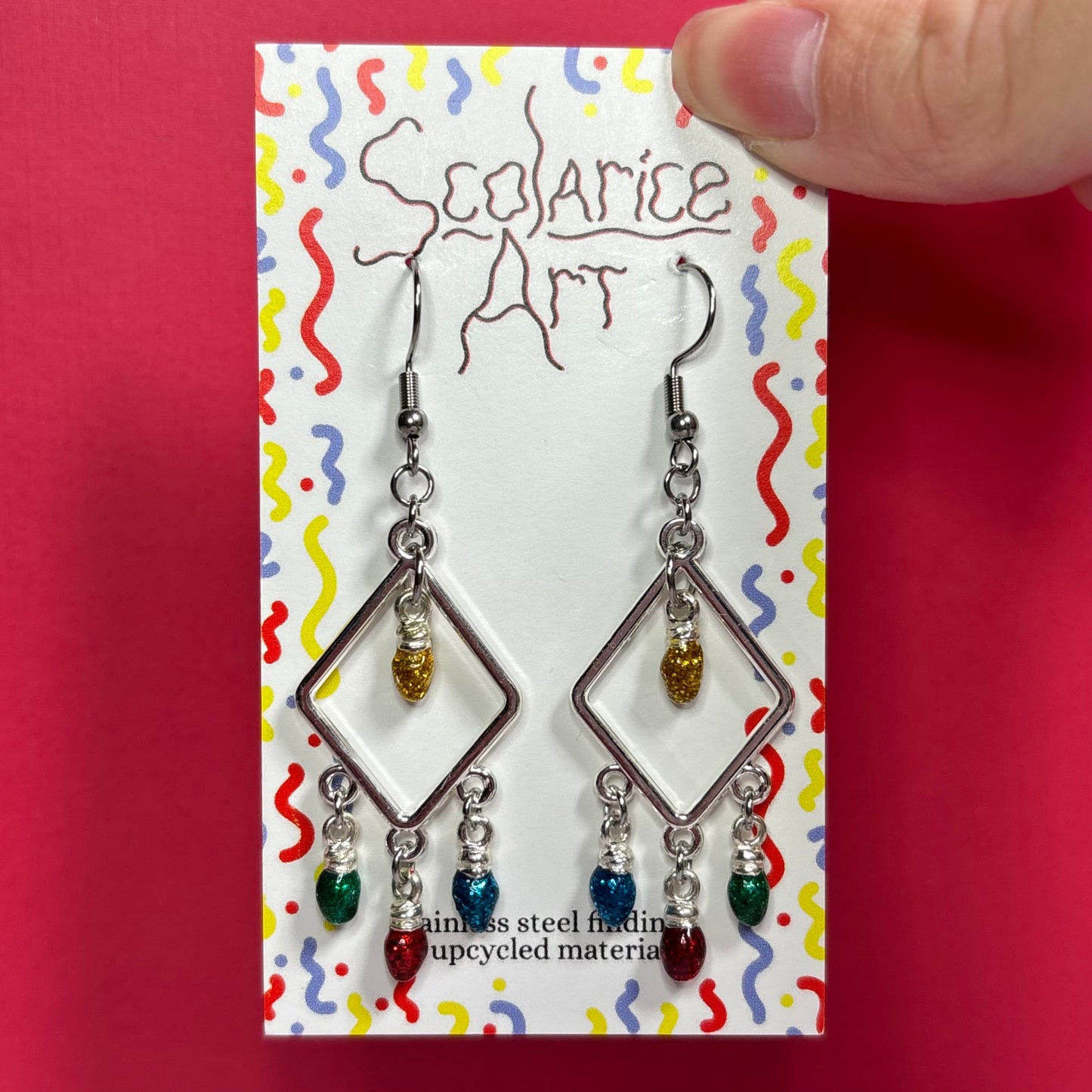 Christmas Lights Earrings