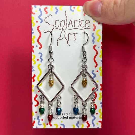 Christmas Lights Earrings