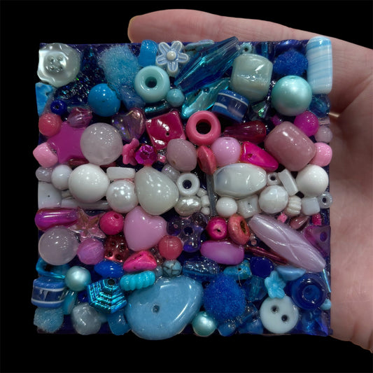 Cotton Candy 3D Assemblage Magnet