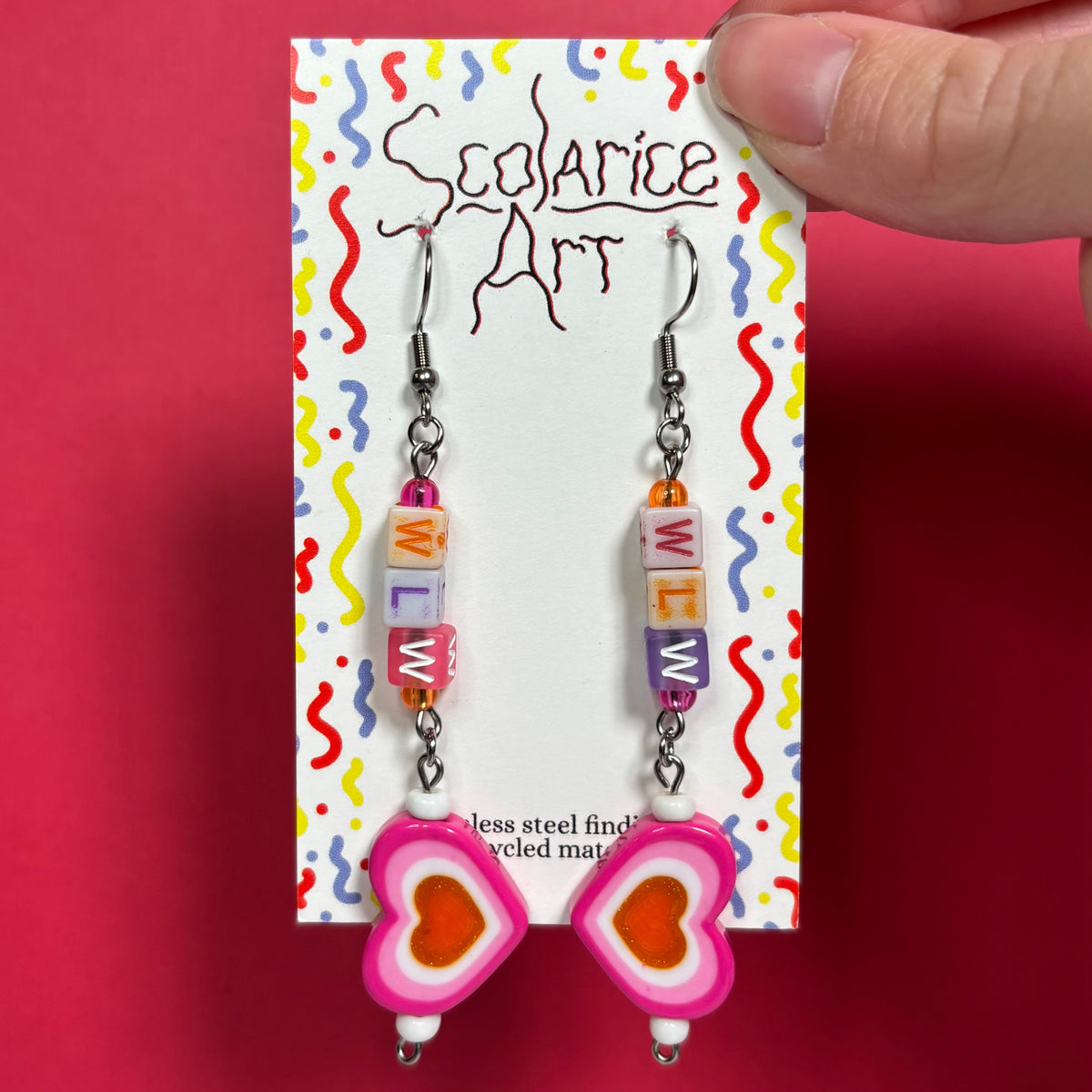 Pink WLW Earrings
