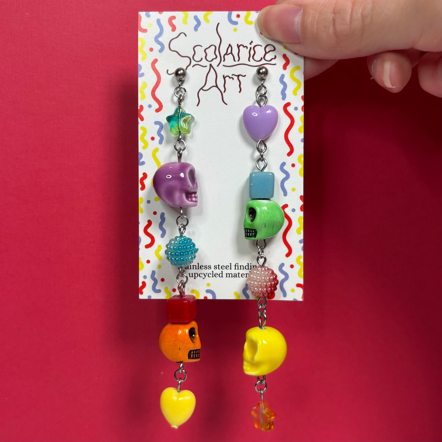 Candy Skulls Earrings