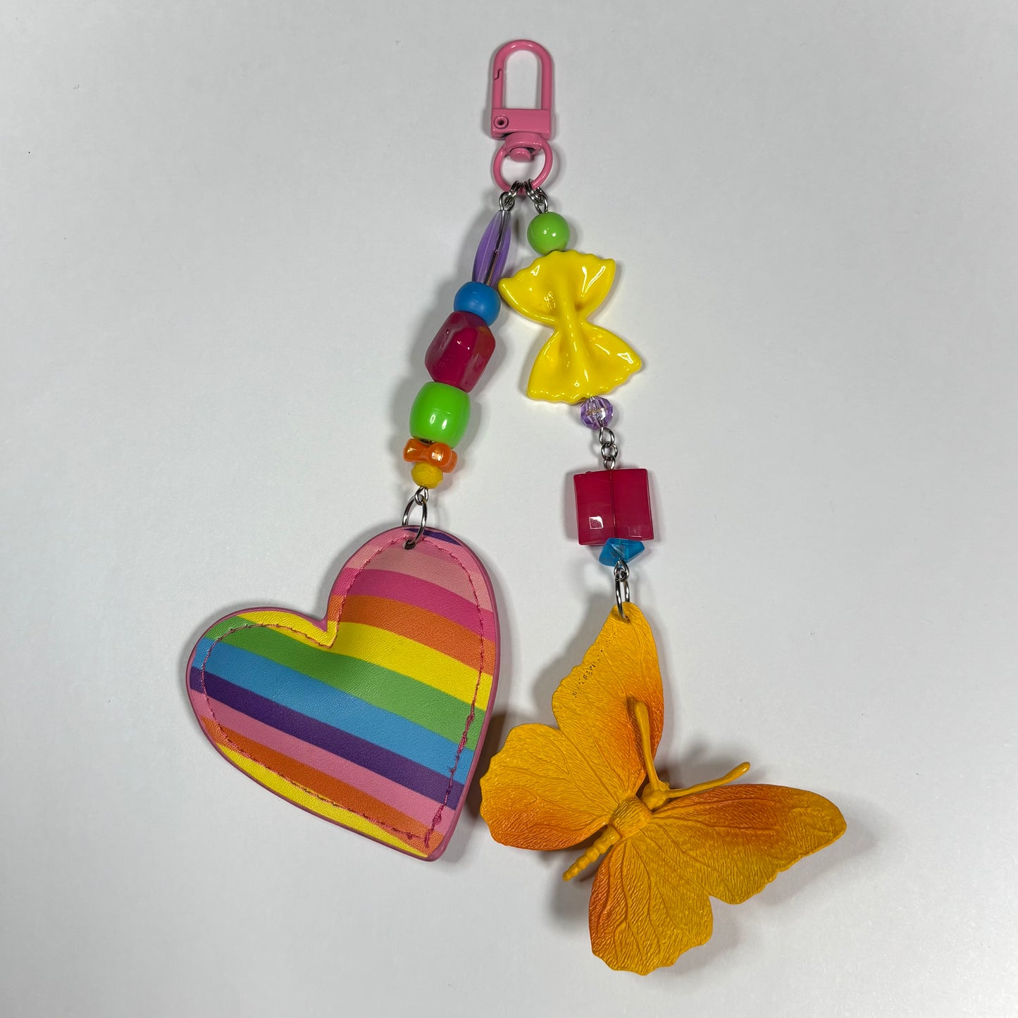 Rainbow Butterfly Bag Charm