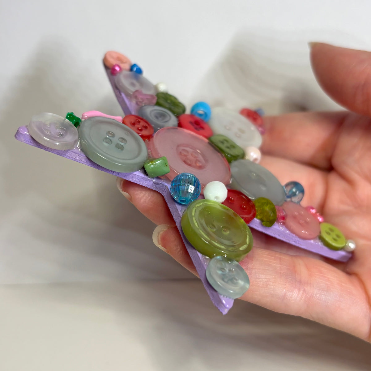 Cute As A Button 3D Assemblage Magnet