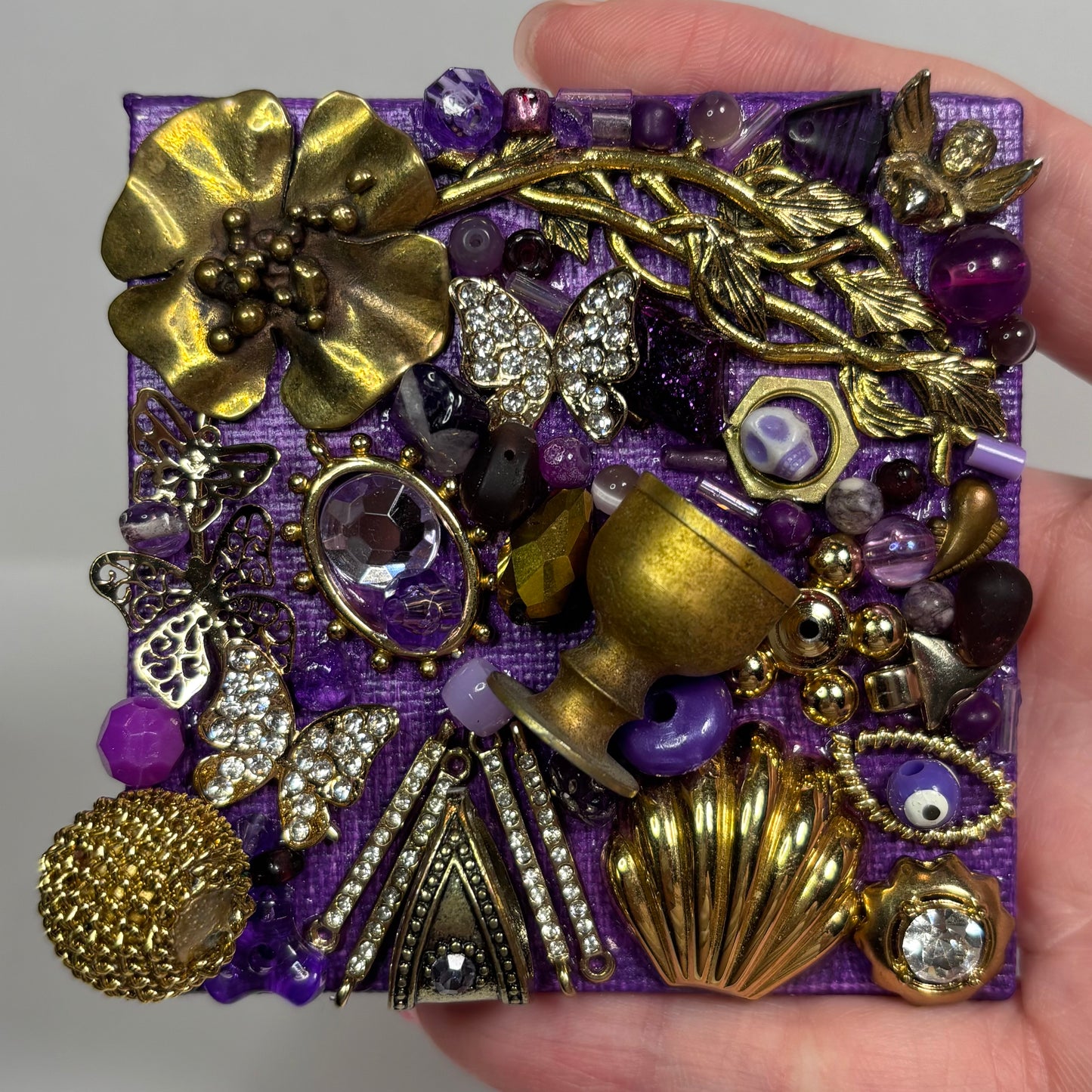 Gilded 3D Assemblage Magnet