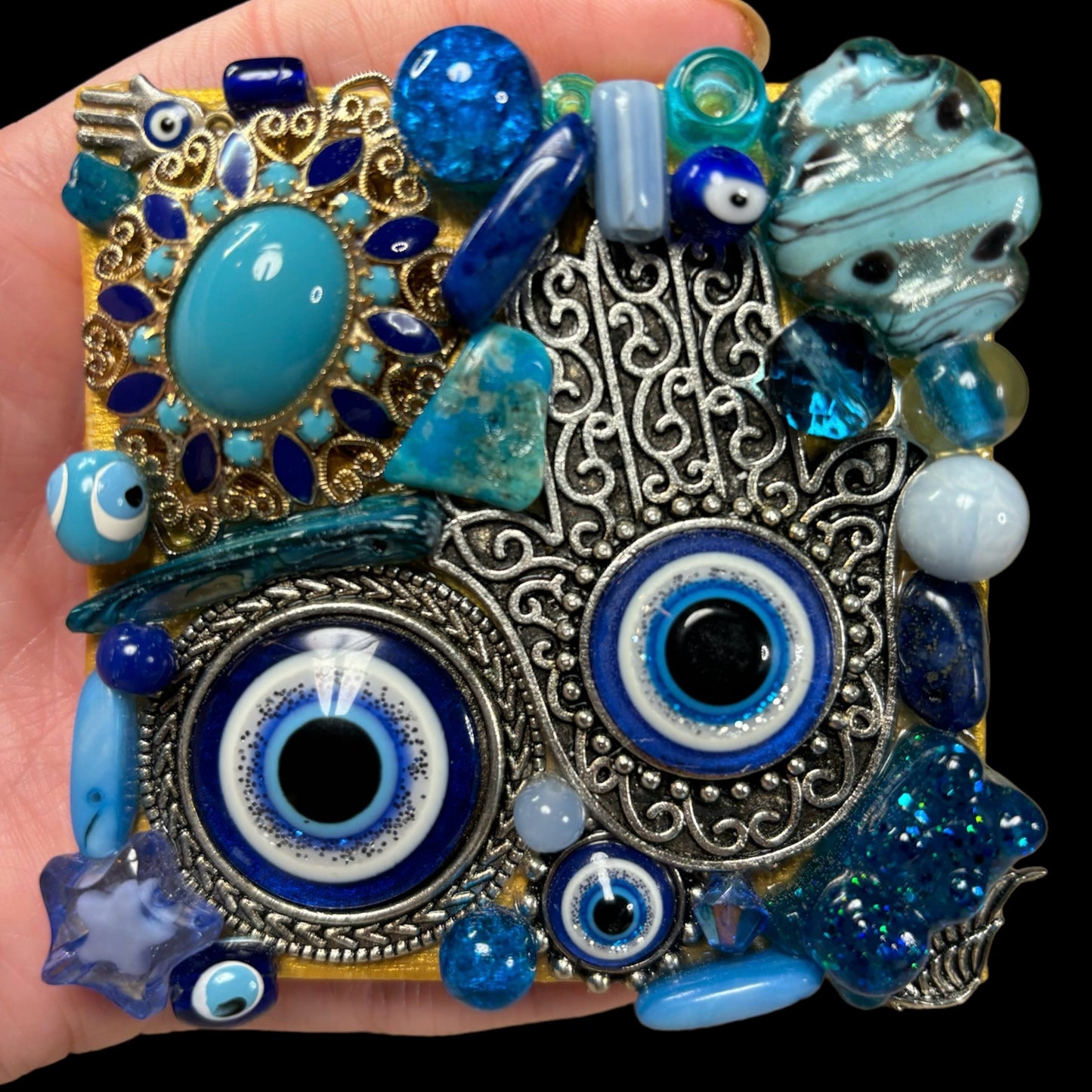 Evil Eye 3D Assemblage Magnet