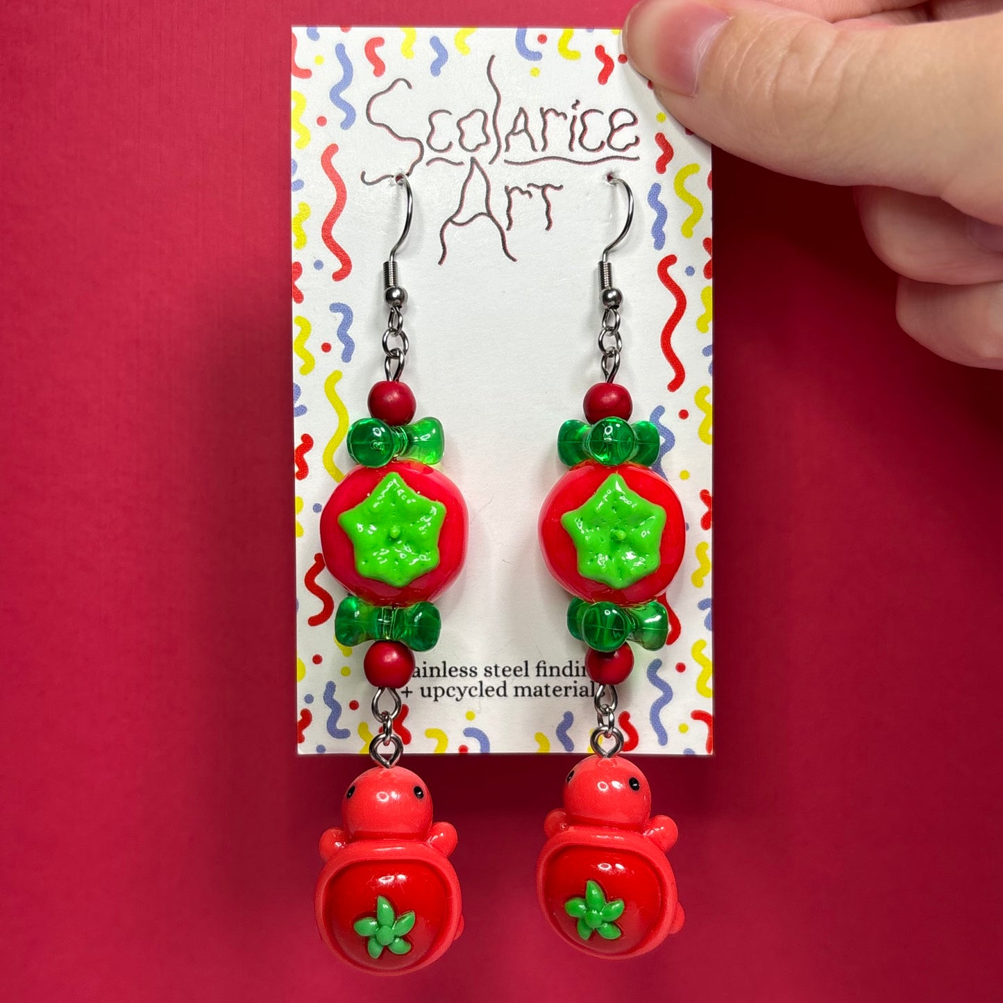Tomato Earrings