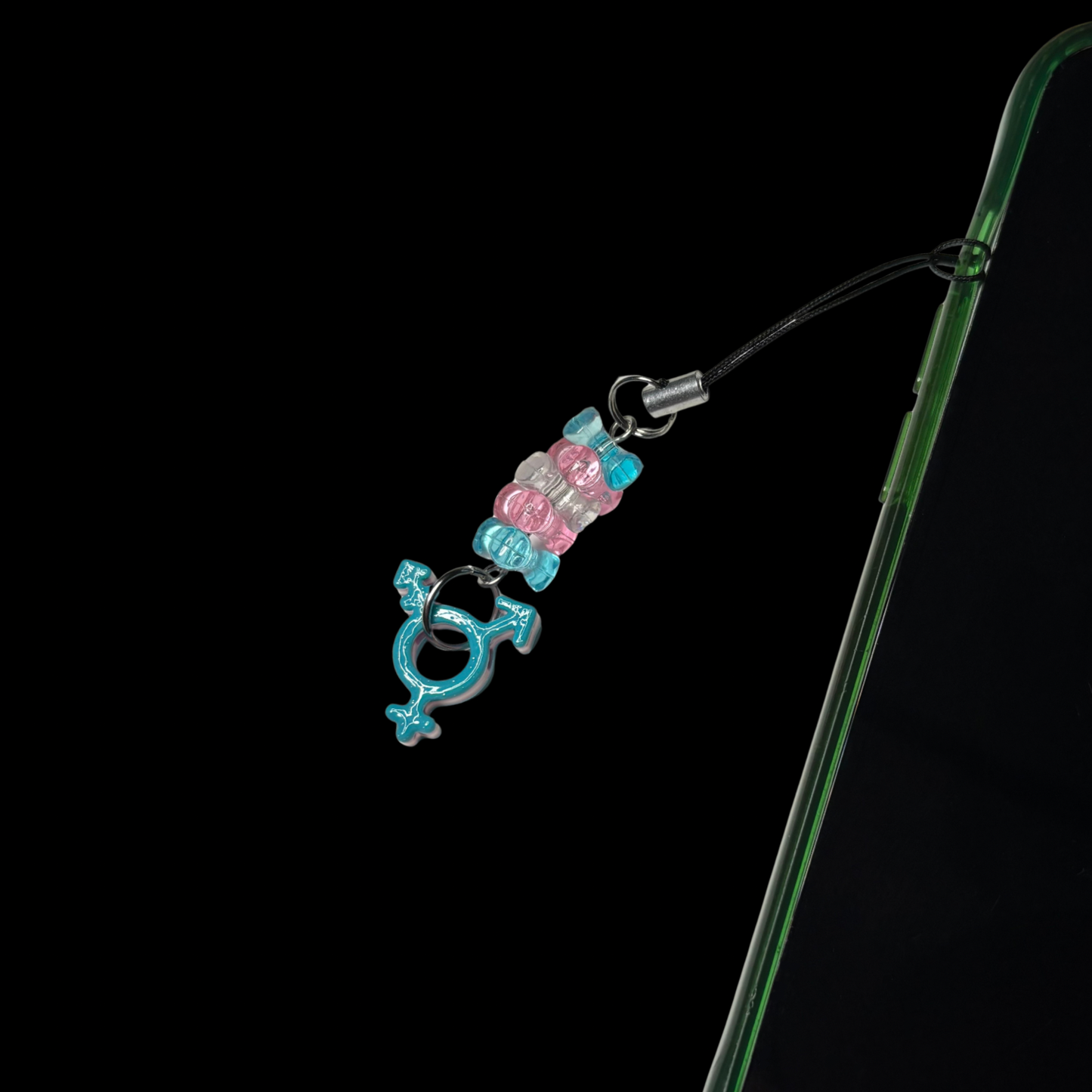 Transgender Phone Charm