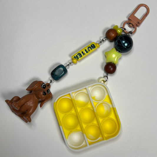 Butter Dog Bag Charm