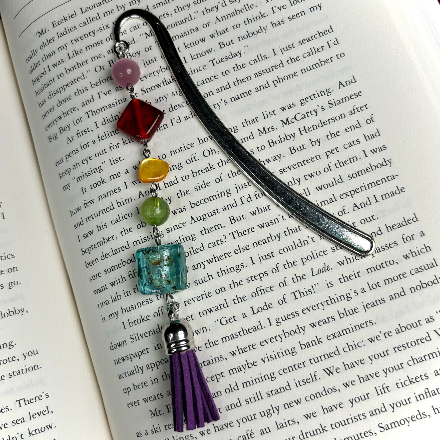 Rainbow Glass Bookmark