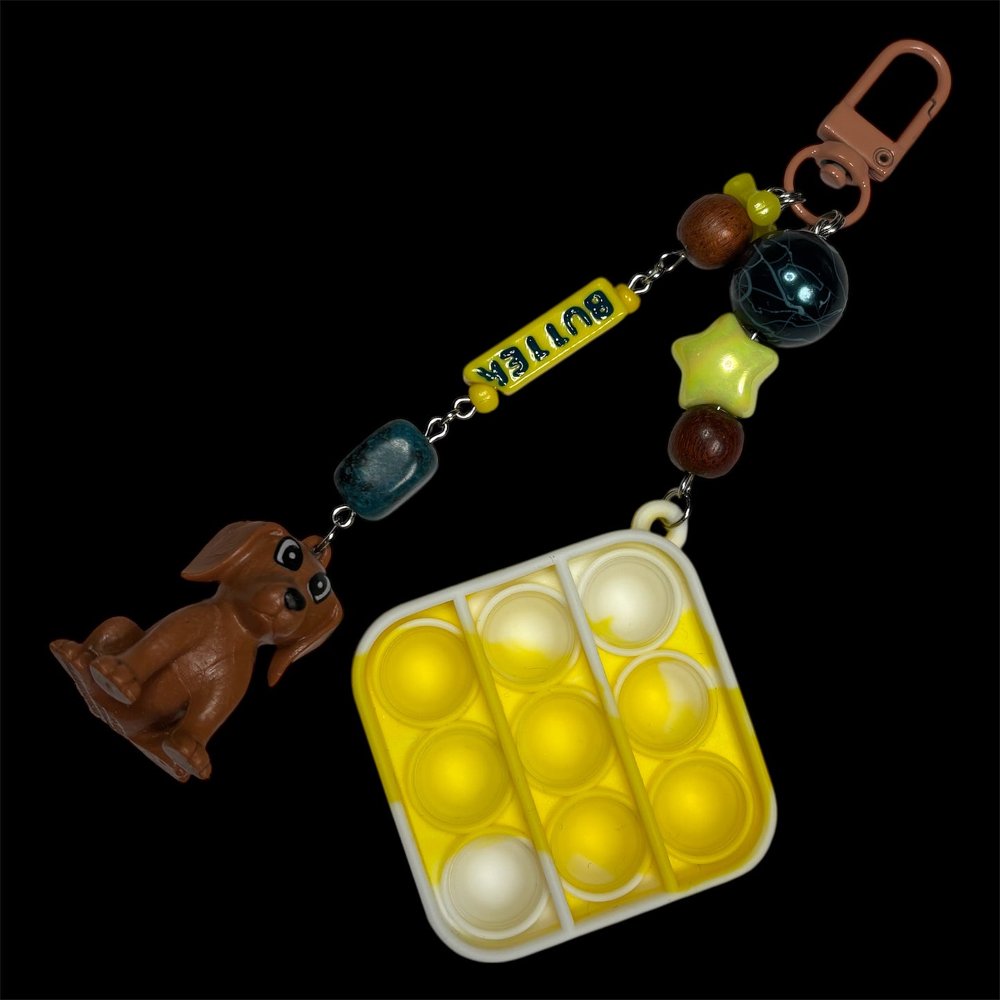 Butter Dog Bag Charm