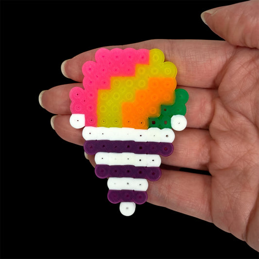 Snowcone Perler Magnet