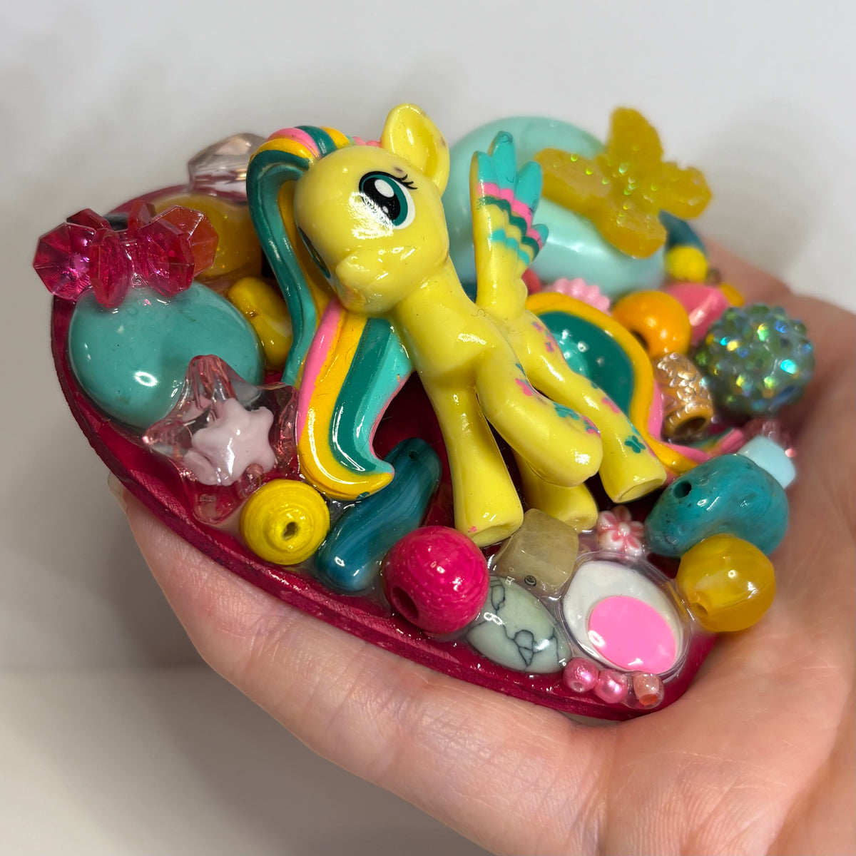 Rainbow Fluttershy 3D Assemblage Magnet