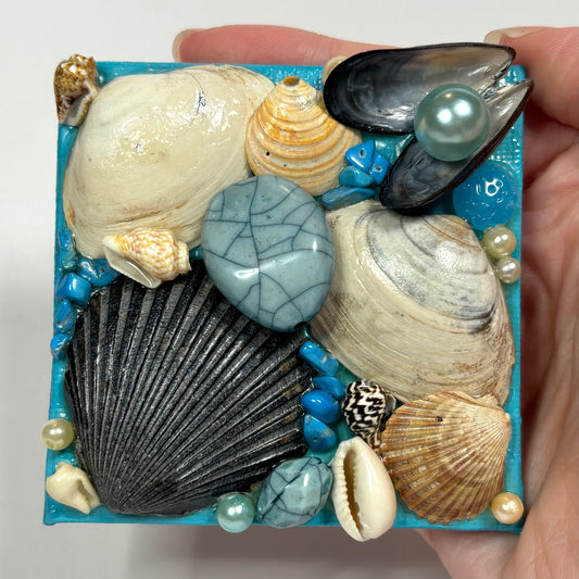 FLAWED Seashore 3D Assemblage Magnet