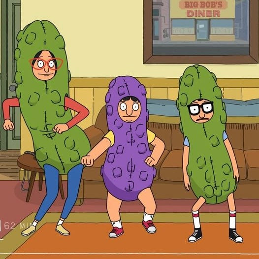 Purple Pickle Bag Charm