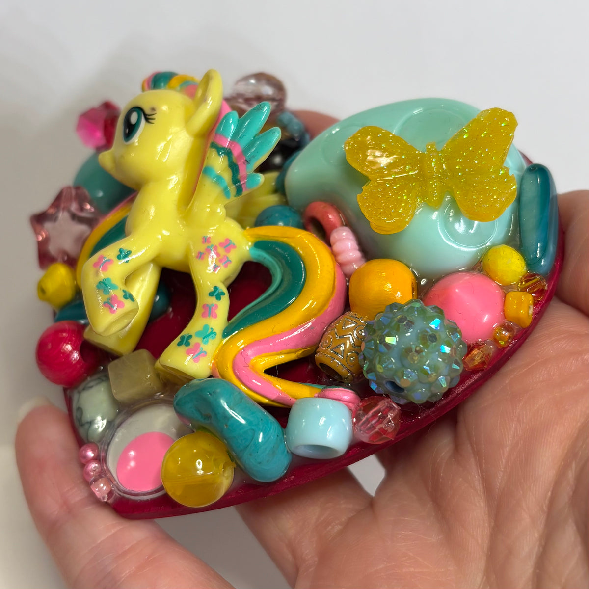 Rainbow Fluttershy 3D Assemblage Magnet