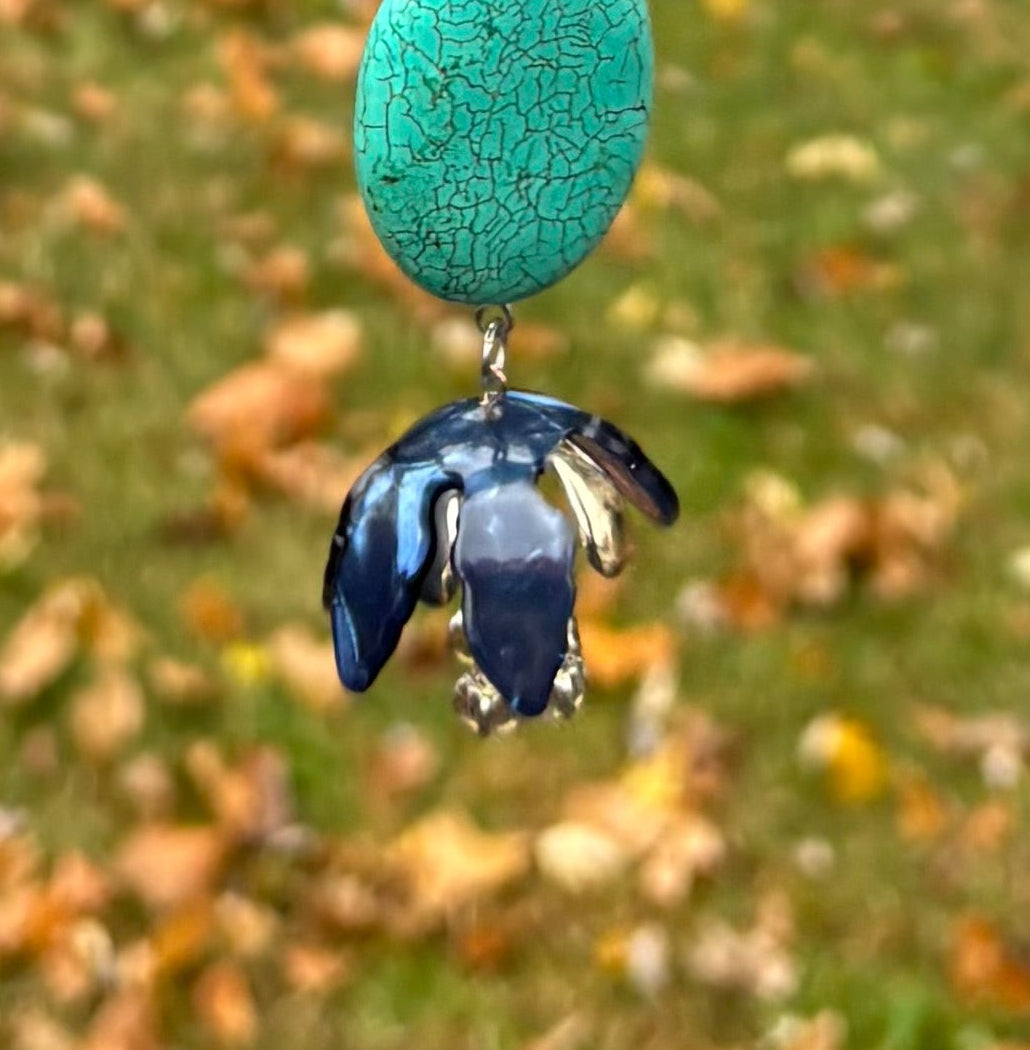 Blue and Gold Wall Hanging