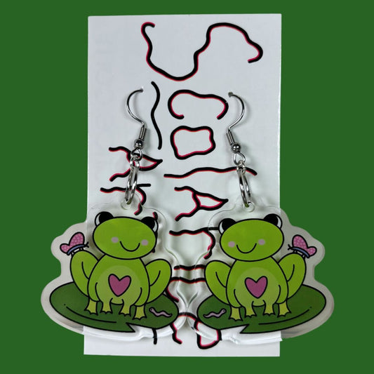 Friendly Frog Earrings