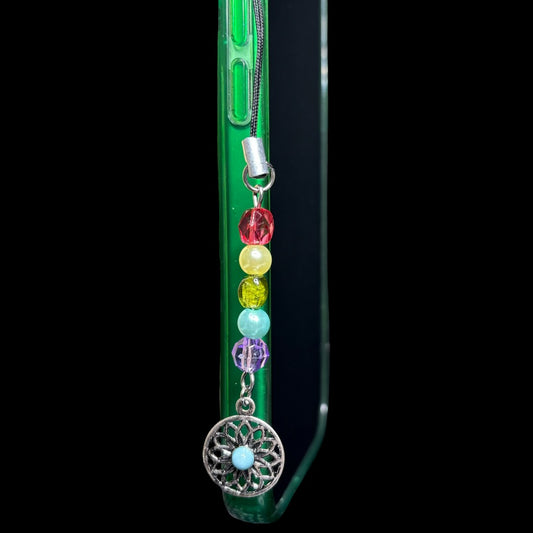 Rainbow Burst Phone Charm