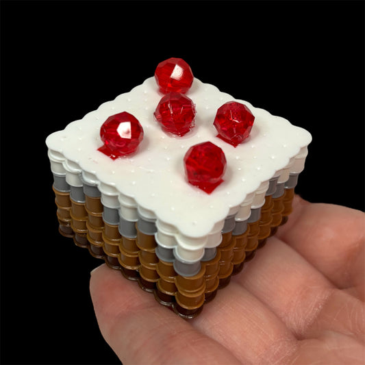 3D Minecraft Cake Perler Magnet
