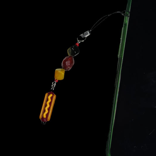 Hot Dog Phone Charm