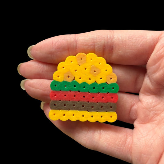 Burger Perler Magnet