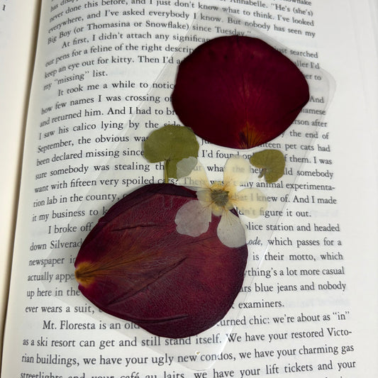 Romantic Flower Bookmark